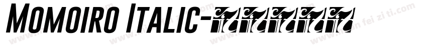Momoiro Italic字体转换